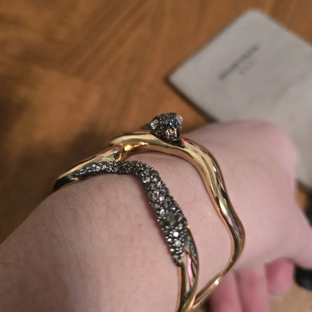 Alexis Bittar Gold and Silver Snake Bracelet - Picture 7 of 7